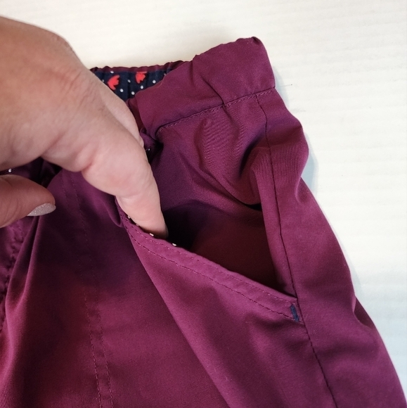 Koi Basics size M women scrub pants uniform wine color - Picture 6 of 13